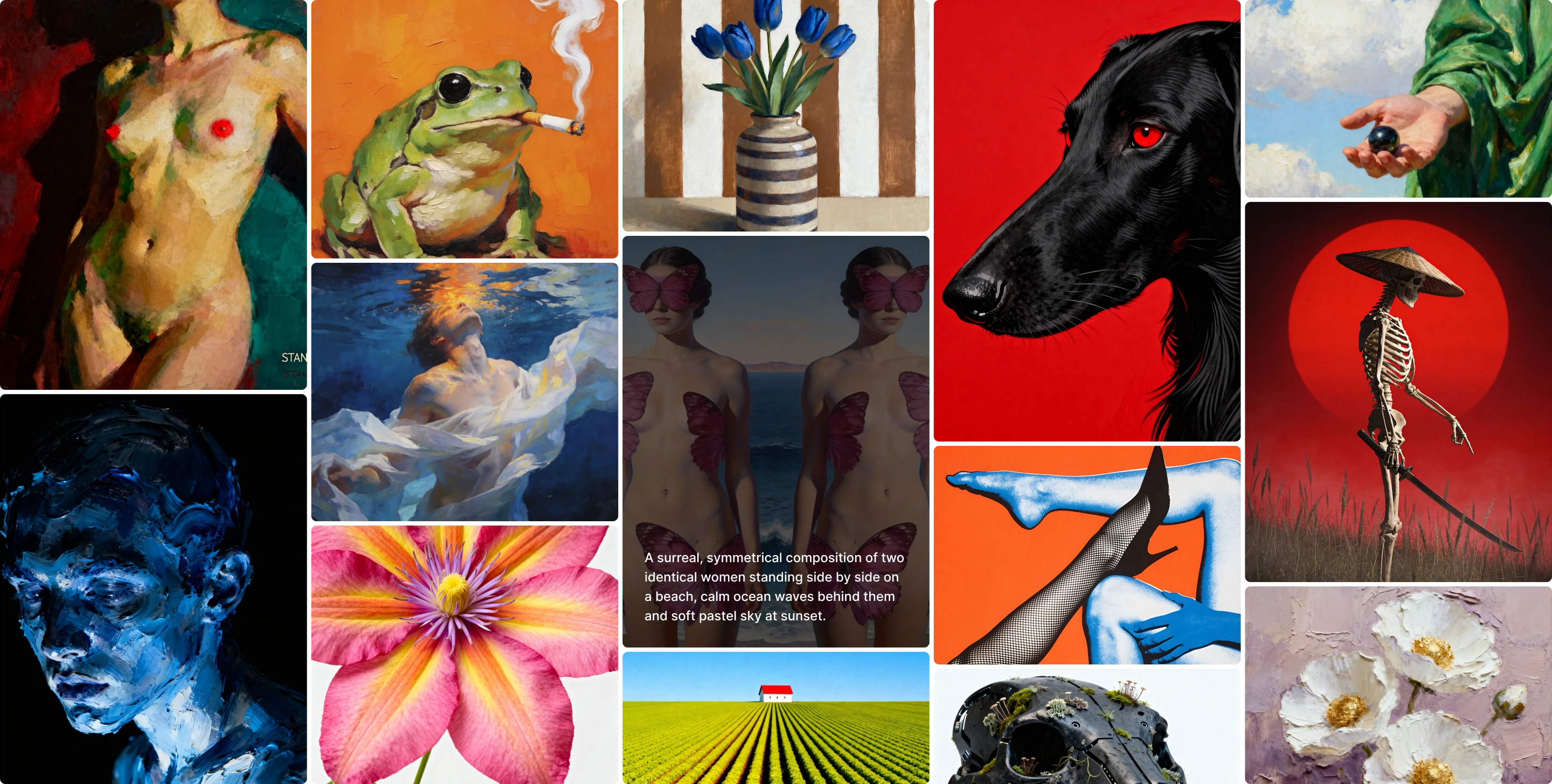 Gallery of AI generated images