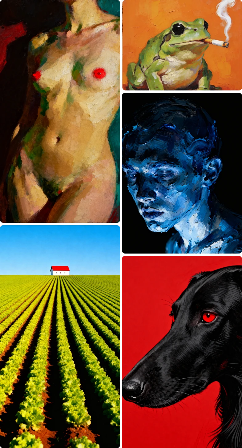 Gallery of AI generated images